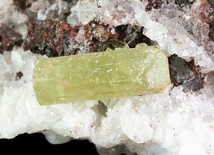 Apatite Crystals with Magnetite & Quartz - Durango, Mexico #64020